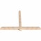 Ekena Millwork Eugene Smooth Timber Gable Bracket, Douglas Fir, 96"W x 64"H x 5 1/2"D x 5 1/2"F, 16/12 Pitch GBW096X64X0606EUG00SDF - alternate 2